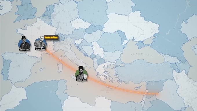 create professional animated maps for documentary and history videos
