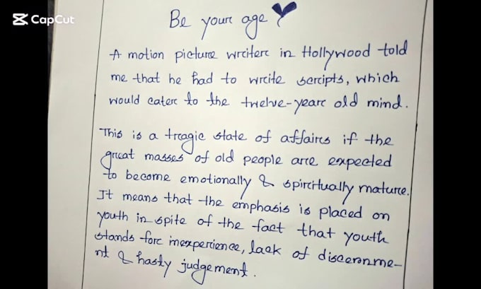 write your text neatly by hand in english or bengali