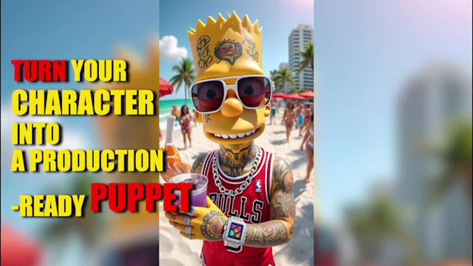 create a custom adobe character animator puppet with full rigging