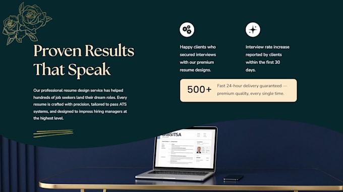 create a professional and attractive resume