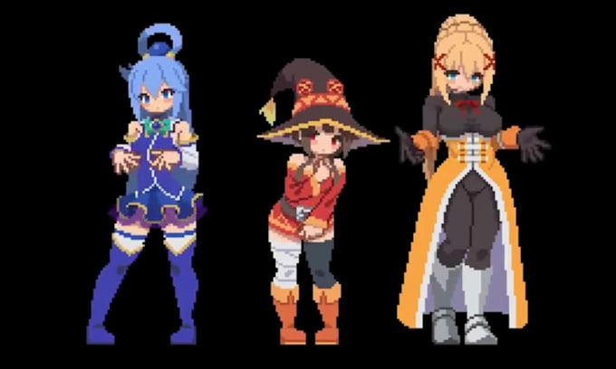 create 2d pixel art character animated sprite pixel art sprite 2d game animation