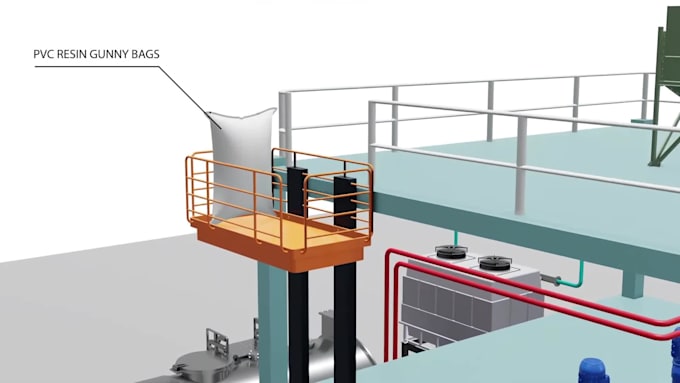 create professional 3d industrial, mechanical, and factory process animation