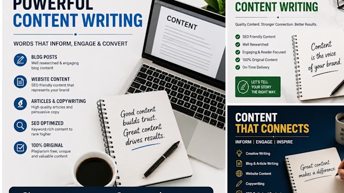 design a professional logo and write web contents