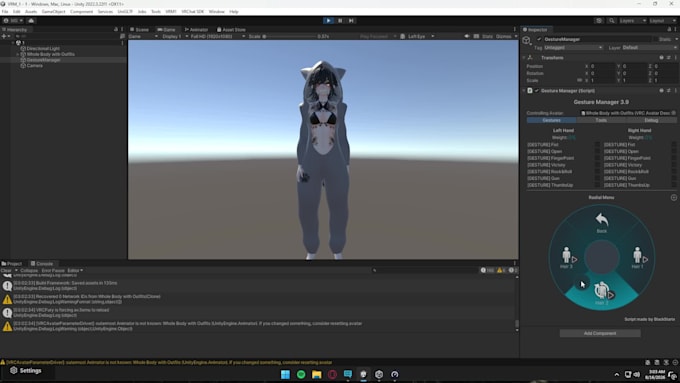 create a custom 3d vtuber avatar, vrm, vrchat model and rig