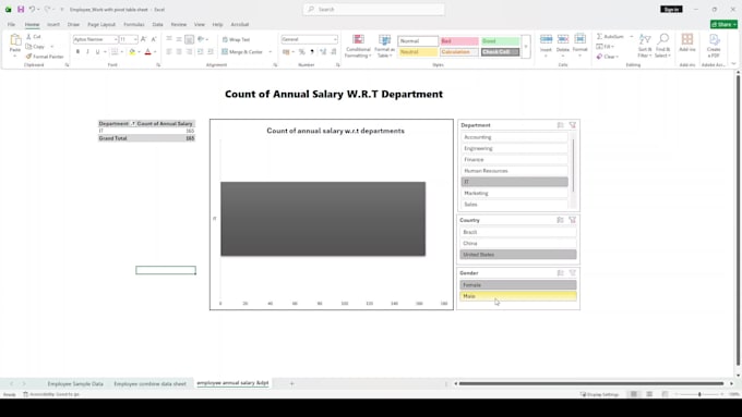 clean, organise data using excel for insightful analysis