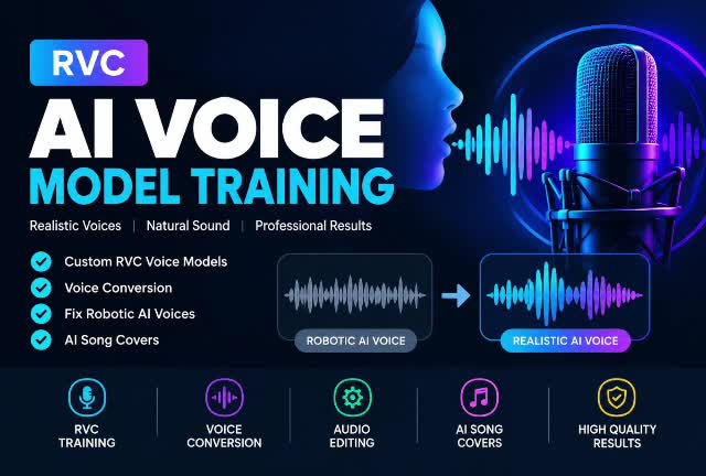 create train realistic ai voice model using rvc fix robotic ai voice