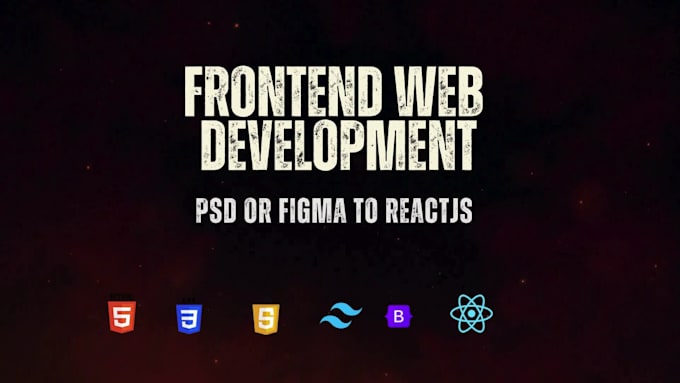 convert PSD or figma to reactjs or frontend website development with firebase