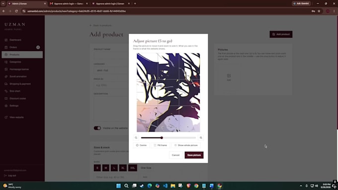 build a custom website with an admin panel for your business