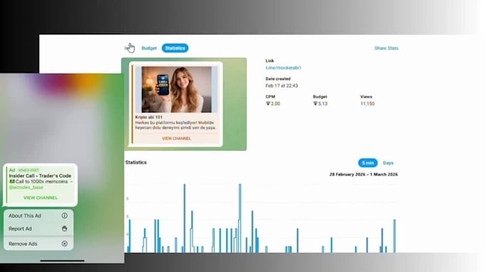 fix telegram ad, fix telegram bot ad, approve rejected ad, fix ad destination