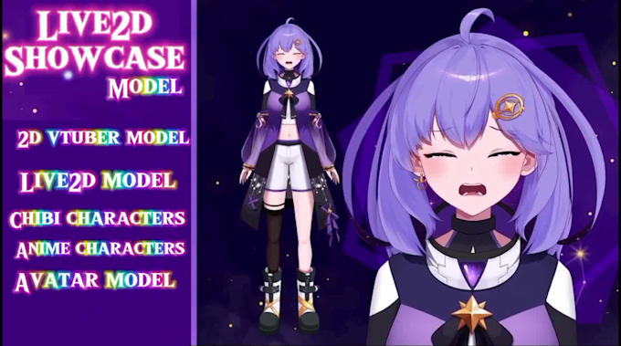 Vtuber Rigging Program Progettazione e rigging live2d vtuber model rigging per te, anime 2d ...