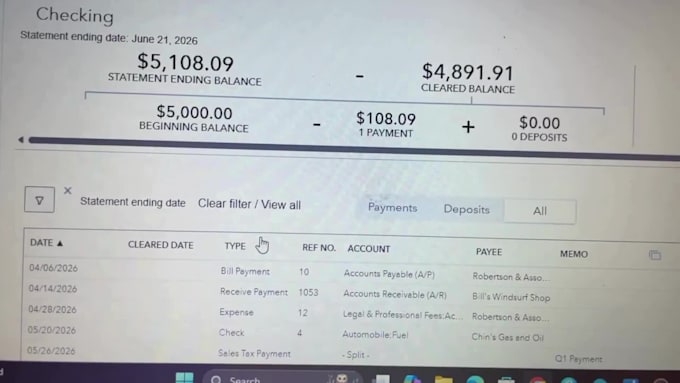 do bank reconciliation in quickbooks online