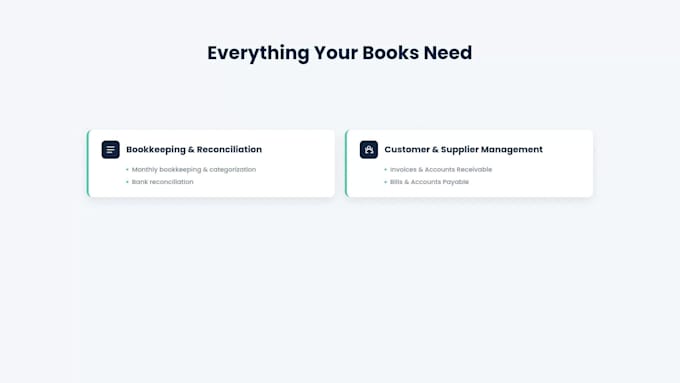 provide professional bookkeeping and accounting services