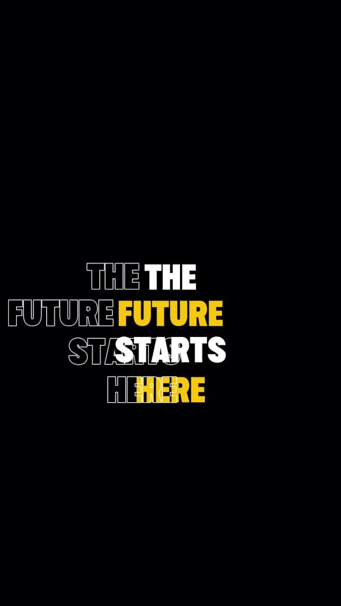 create animated text video logo intro for all over reels