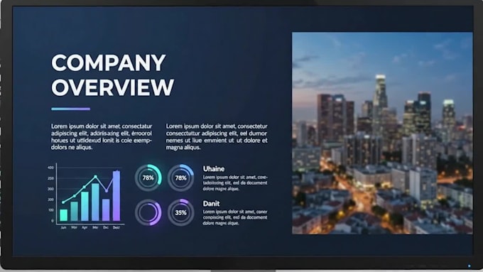 improve powerpoint presentation redesign investor pitch deck, canva slides