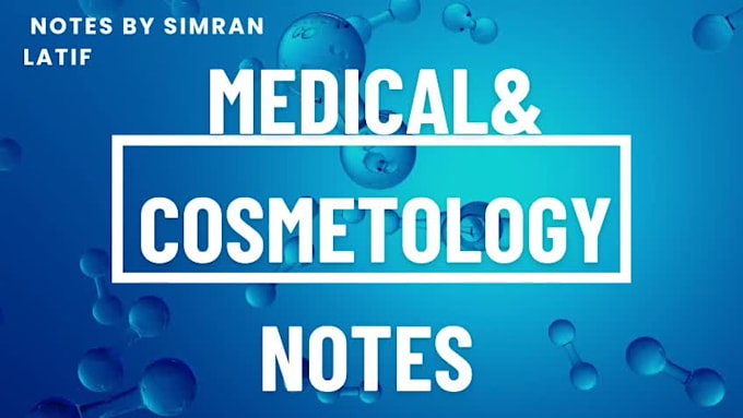 create professional cosmetology and medical notes