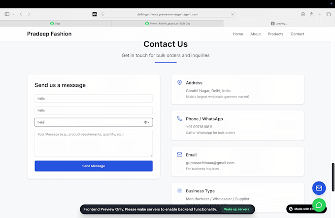 do website design for startups