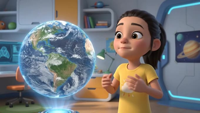 create disney 3d pixar ai animation video for storytelling