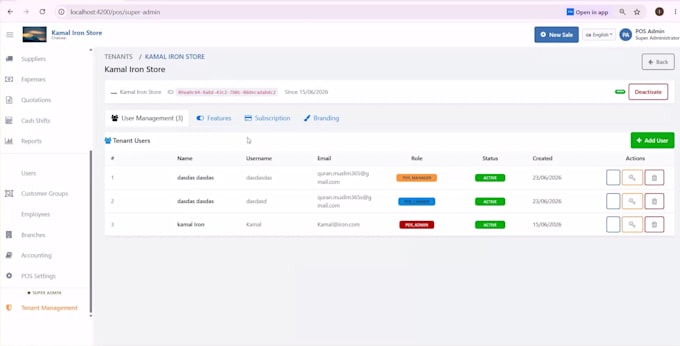 develop custom web app using angular and dot net core