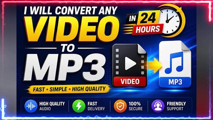 convert any video to mp3 in 24 hours