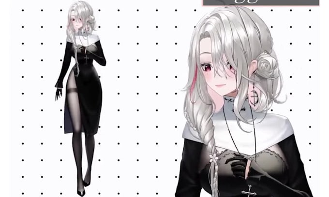 design vtuber model live2d model streaming avatar character design vtube studio