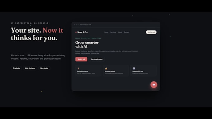 integrate ai chatbot and llm features into your website