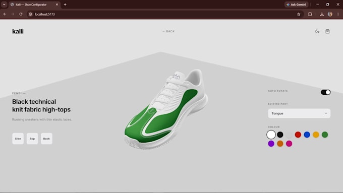 build an interactive 3d product configurator using threejs and webgl