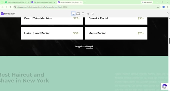make a premium and responsive website