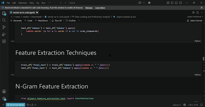 build machine learning and deep learning projects in python
