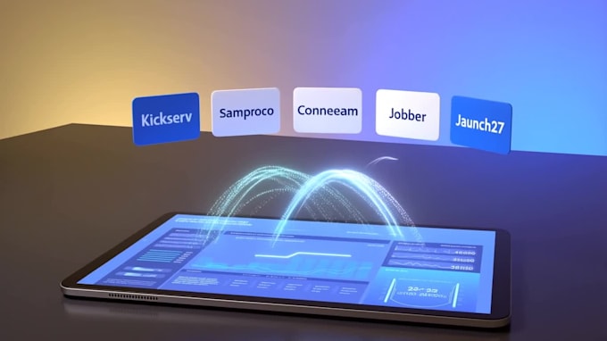 setup cleaning services software via kickserv simpro connecteam jobber launch27