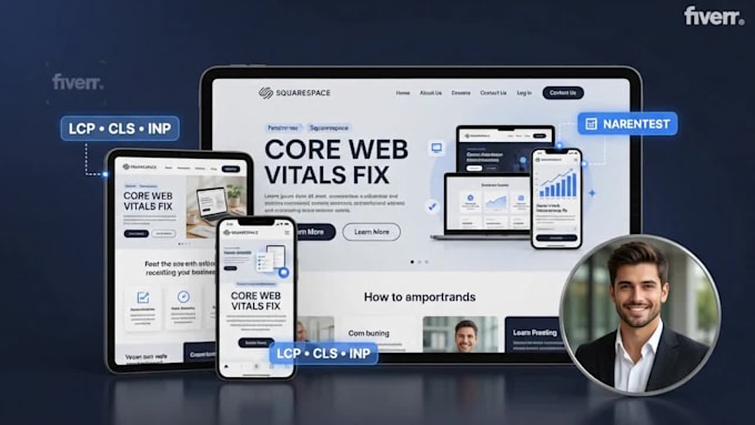 fix squarespace core web vitals, fluid engine, mobile layout and custom CSS bugs