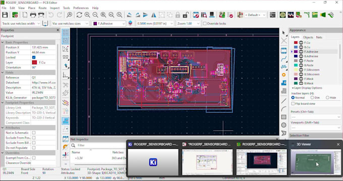 do kicad pcb design and professional hardware design