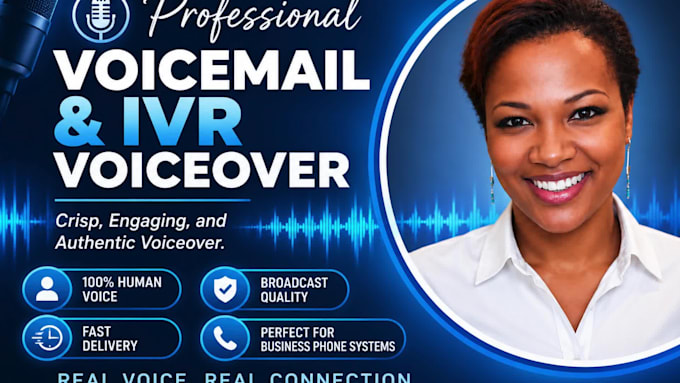 record voicemail greeting with american black female voice