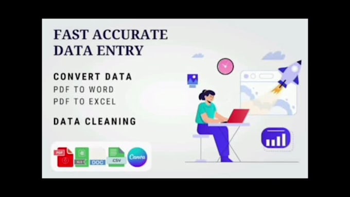 convert pdf to excel, entry, clean, format, merge, excel data