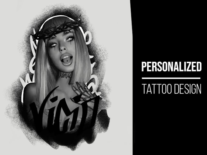 create custom blackwork and unique tattoo designs