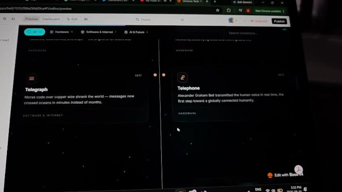 create a modern responsive website using base 44