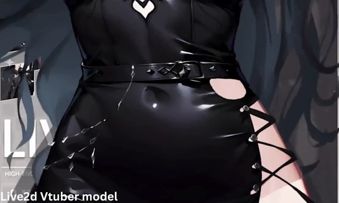 draw and rig live2d vtuber model anime vtuber rigging vtube studio for streaming