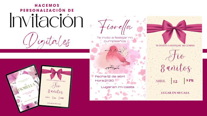 modern personalized event invitation design