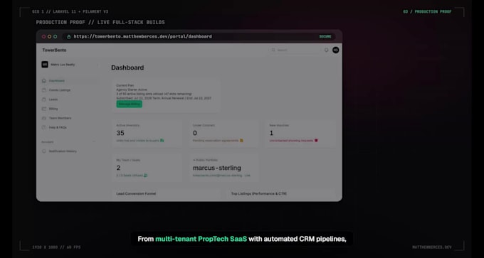 build a custom laravel web application or saas portal
