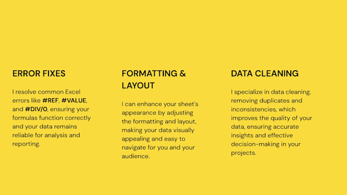 clean, fix and format your excel sheets fast