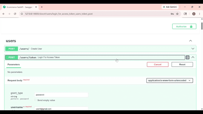 develop fastapi backend api with postgresql