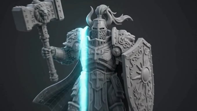 create custom 3d character models for games animation and 3d printing