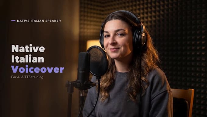 record native italian voice samples for ai and tts training