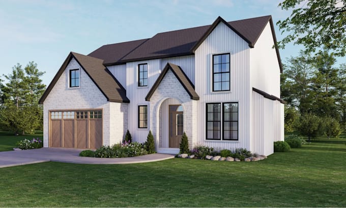 do architectural 3d modeling, 3d house exterior rendering professionally