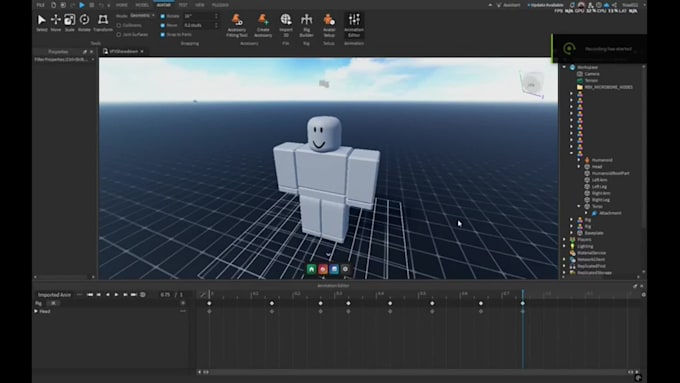 do roblox game animation, emotes, rigging, vfx, combat and cinematics abilities