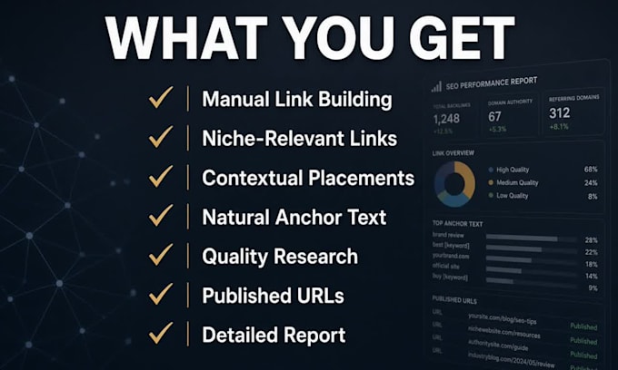 manual link building with white hat SEO