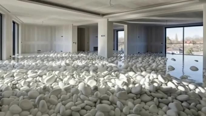 do ai transformation epoxy floor time lapse video
