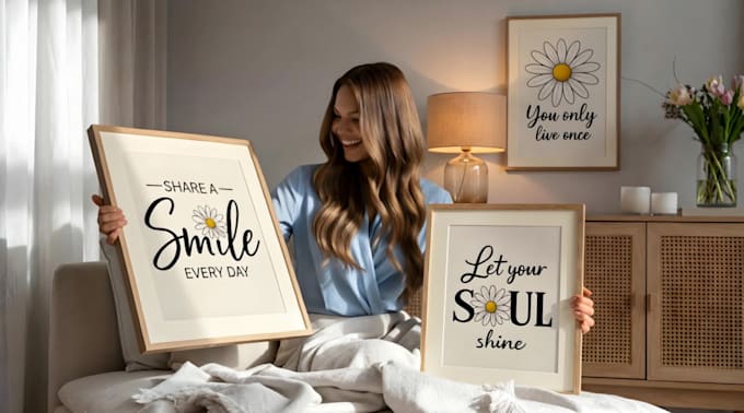 design unique typography posters, wall art, and word clouds