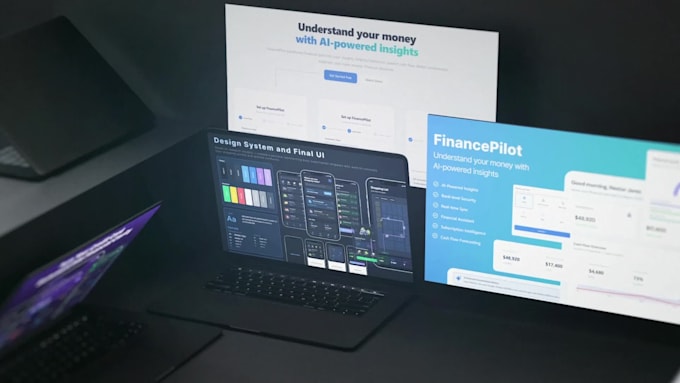 design a modern, landing page for startups or businesses