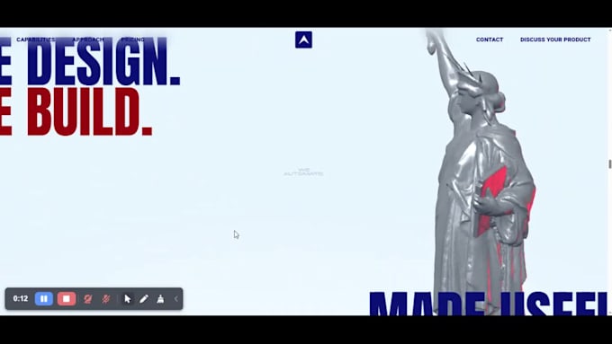 3d animated website 3d spline wordpress scrolling animation webgl threejs r3f