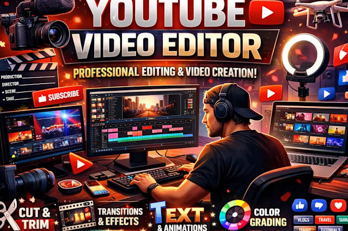 provide high quality youtube video editing